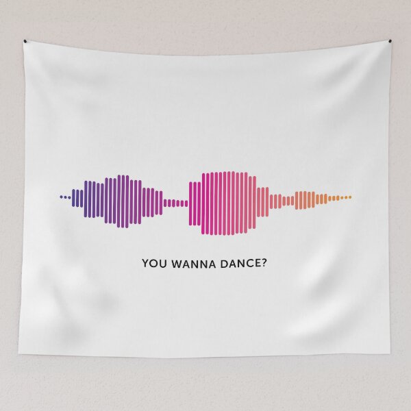 Item preview, You Wanna Dance? Sound Wave (Colour on White) designed and sold by STUDIO-72.