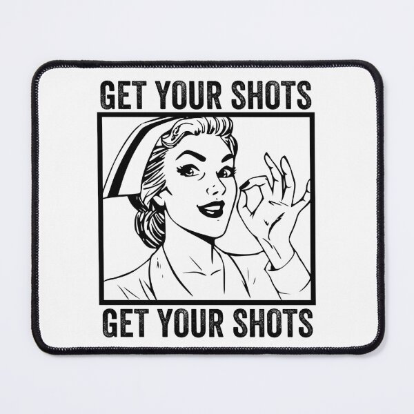 Item preview, Get Your Shots, Retro Vintage Nurse, Fully Vaccinated designed and sold by anghelapparel.