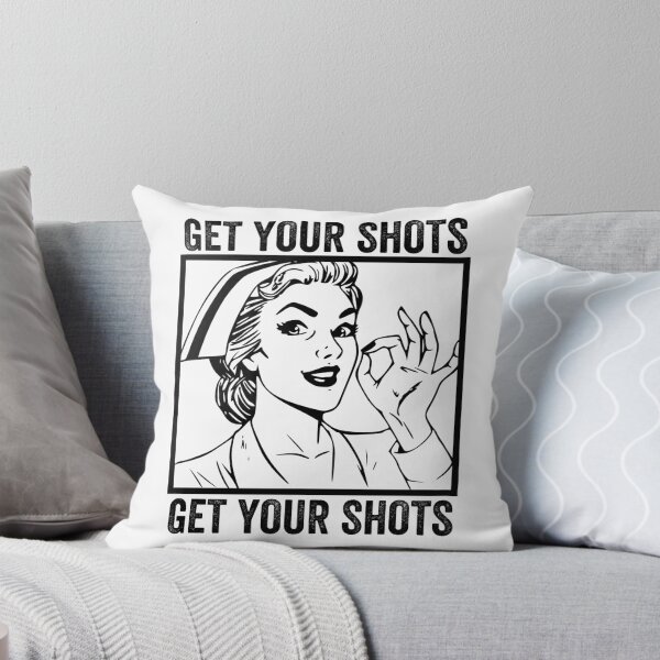 Item preview, Get Your Shots, Retro Vintage Nurse, Fully Vaccinated designed and sold by anghelapparel.