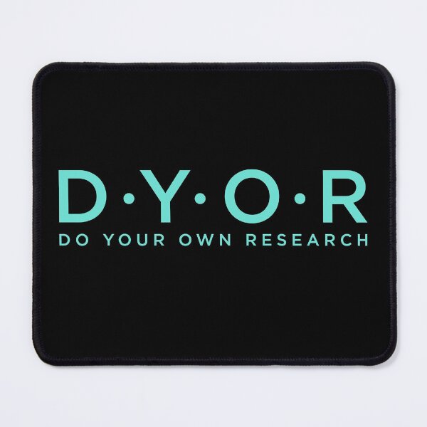 Item preview, DYOR Do Your Own Research, Funny Crypto And Investment Influencer Design designed and sold by emmjott.