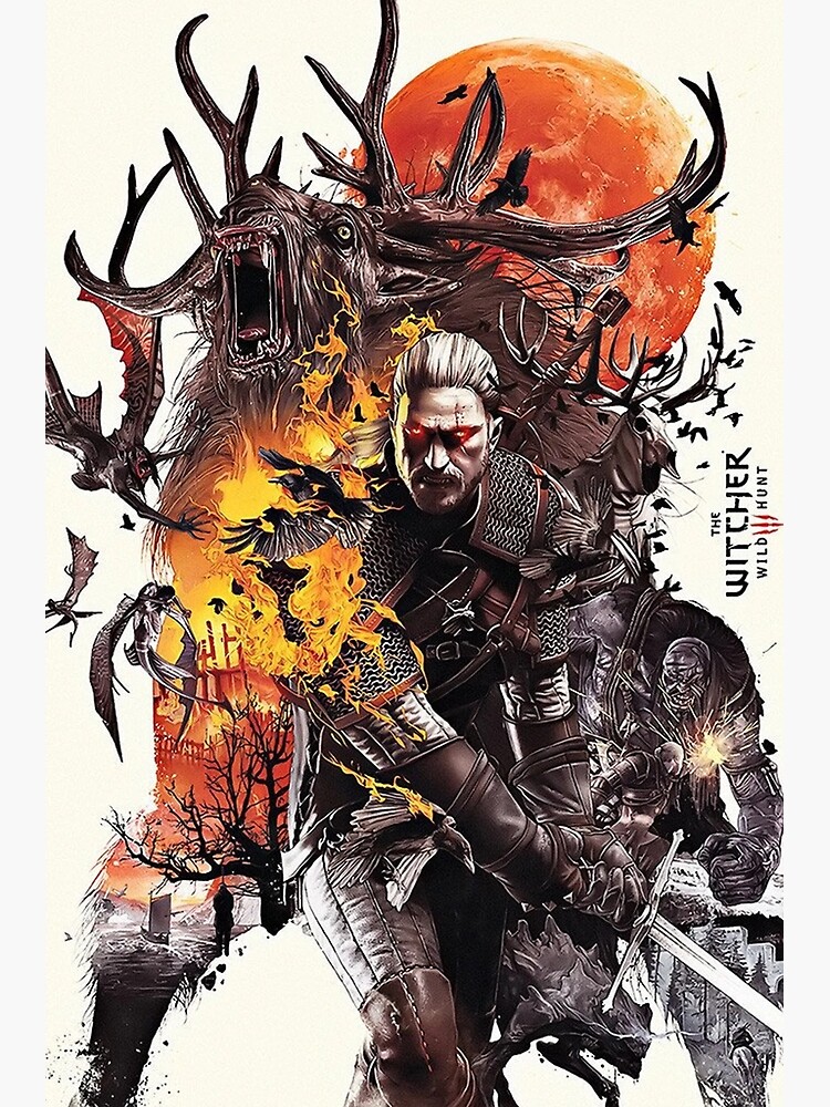 Witcher on the Hunt Poster Print