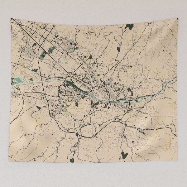 Item preview, Florence City Map of Tuscany, Italy - Vintage designed and sold by deMAP.