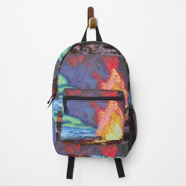 Item preview, Volcano Northern Lights Iceland Lava flow designed and sold by ChambersArtwork.