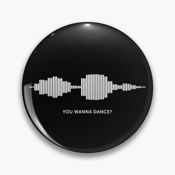 Item preview, You Wanna Dance? Sound Wave (White on Black) designed and sold by STUDIO-72.