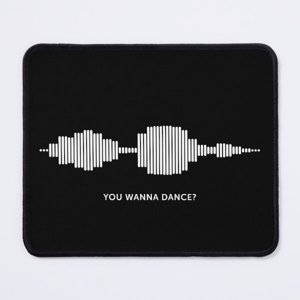 Item preview, You Wanna Dance? Sound Wave (White on Black) designed and sold by STUDIO-72.