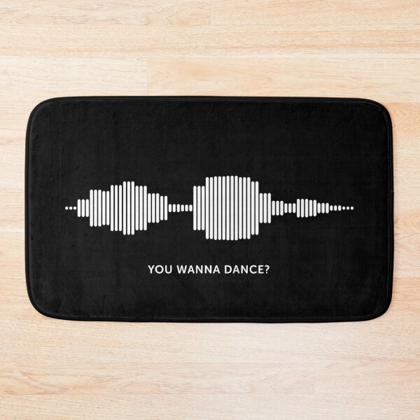Item preview, You Wanna Dance? Sound Wave (White on Black) designed and sold by STUDIO-72.