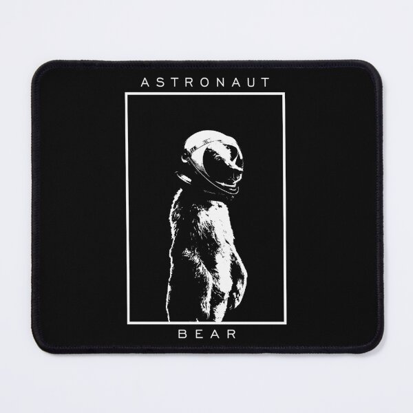 Item preview, Astronaut (Brown) Bear | Black and white version designed and sold by Dracos-Graphics.