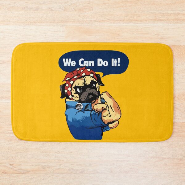 Item preview, Funny Pug We Can Do It designed and sold by LindaUS.