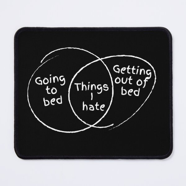 Item preview, Things I hate - Venn diagram designed and sold by The Agreeable Raven.