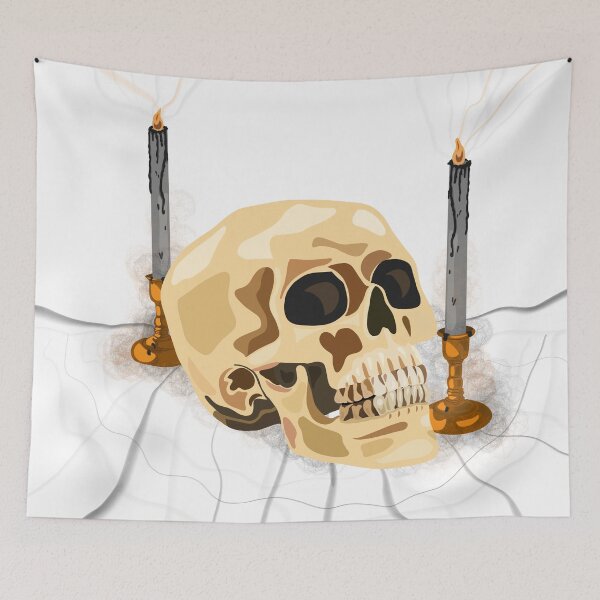 Item preview, Halloween Skull - white background designed and sold by Paolards.