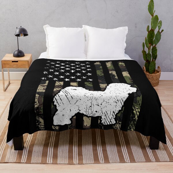 Item preview, Maltipoo Camouflage USA Flag designed and sold by rafaeltto.