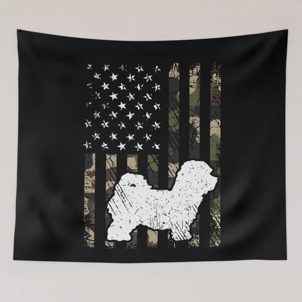 Item preview, Maltipoo Camouflage USA Flag designed and sold by rafaeltto.