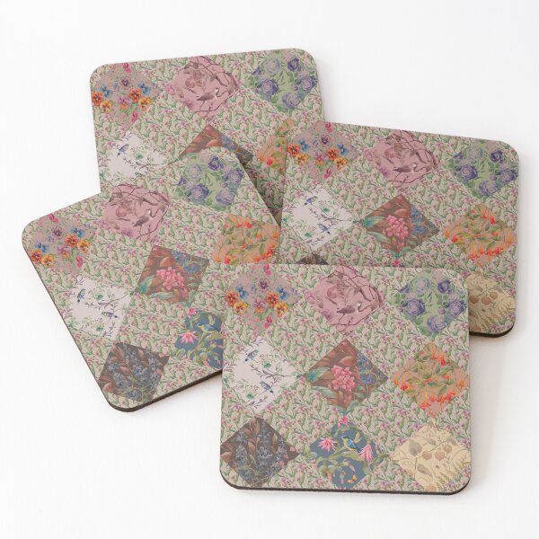 Item preview, Decorative flower patchwork #36 designed and sold by fairytaleprints.