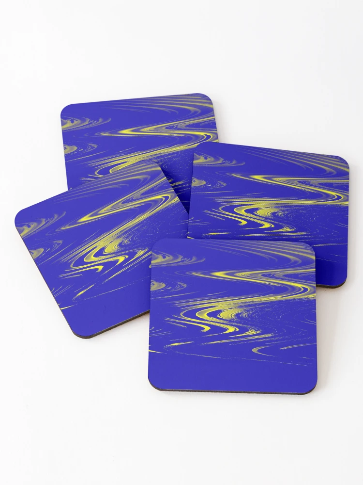 Thumbnail 1 of 5, Coasters (Set of 4), Abstract Ripple 002 designed and sold by rum1757.