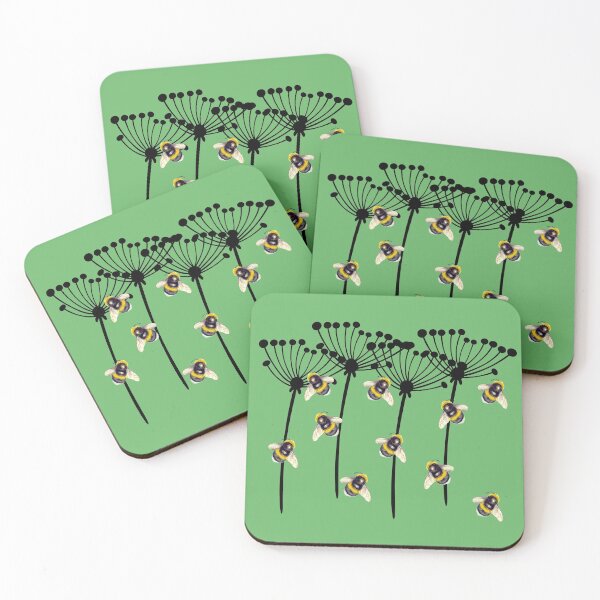 Item preview, Single Bees and Dandelions in a Simplistic Design. designed and sold by TeeRayBee.
