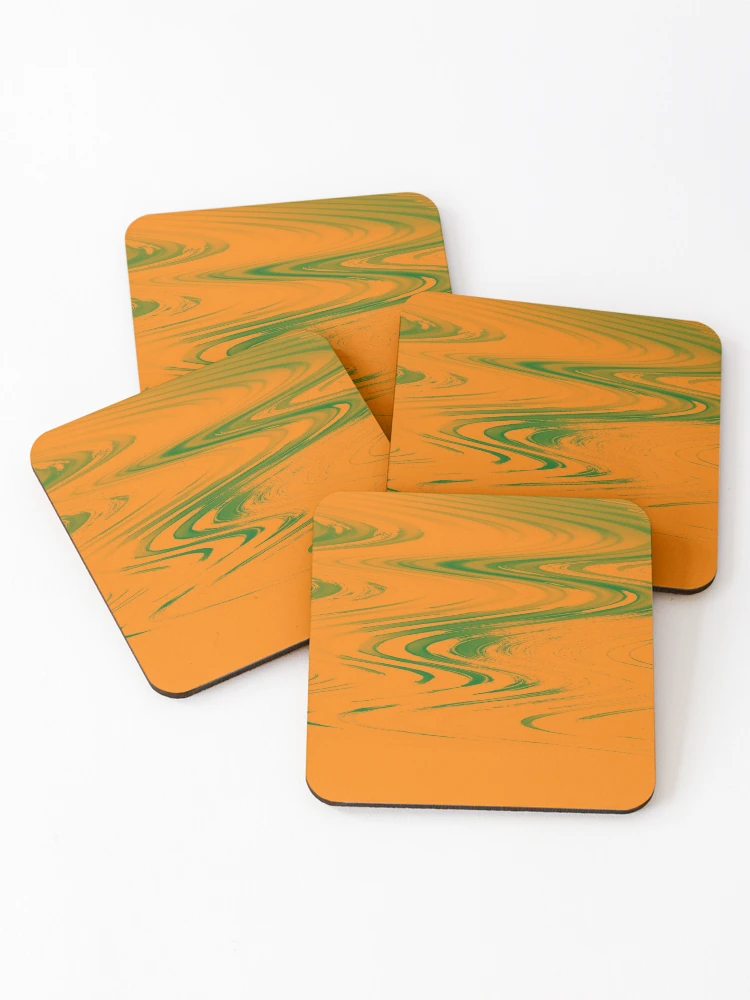 Thumbnail 1 of 5, Coasters (Set of 4), Abstract Ripple 004 designed and sold by rum1757.