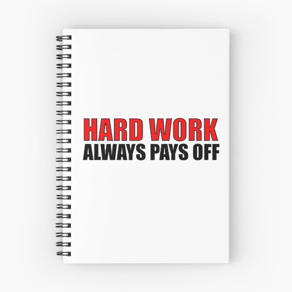 Item preview, Hard Work Always Pays Off Motivatonal Quote designed and sold by PictureThisYT.