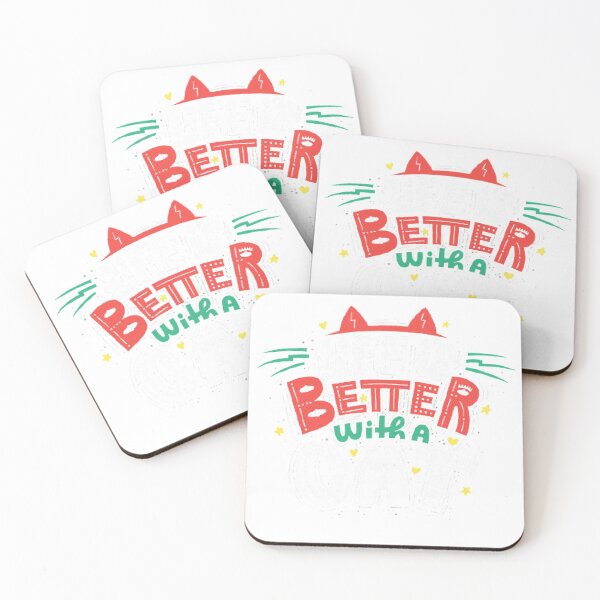 Item preview, LIFE IS BETTER WITH A CAT designed and sold by Marakstore.