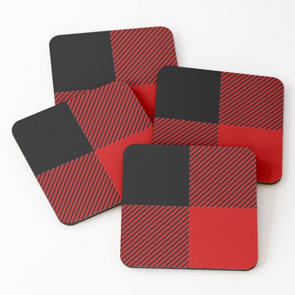 Item preview, Lumberjack Black and Red Buffalo Pattern Design designed and sold by MyQueendom.