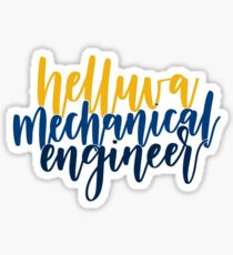 Helluva Mechanical Engineer Georgia Tech Sticker