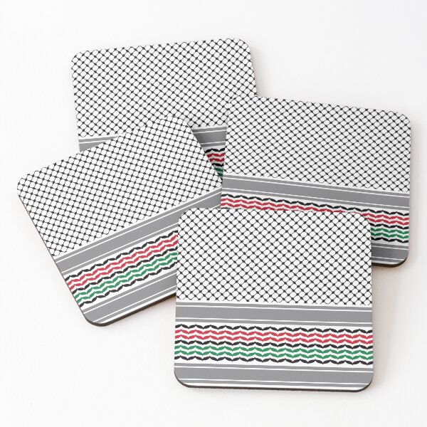 Item preview, Colored Palestinian Keffiyeh - كوفية  فلسطينية  designed and sold by ArabicMerch.