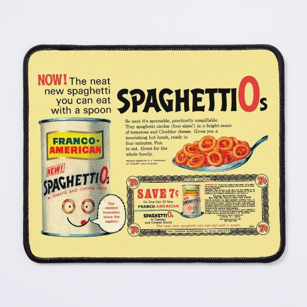 Item preview, SPAGHETTI O'S - ADVERT designed and sold by ThrowbackAds.