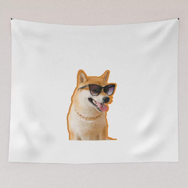 Item preview, laughing dog in glasses designed and sold by swatiCreati0n.