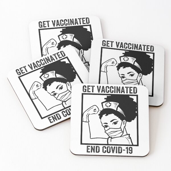 Item preview, Get Vaccinated End Covid 19, Retro Vintage Nurse designed and sold by anghelapparel.