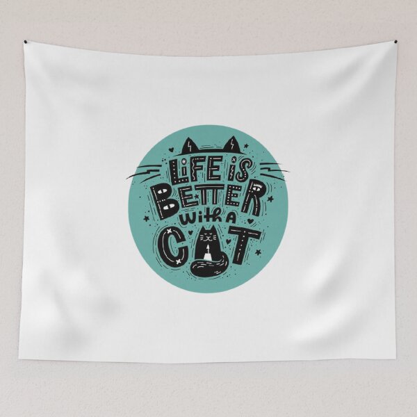 Item preview, LIFE IS BETTER WITH A CAT designed and sold by Marakstore.