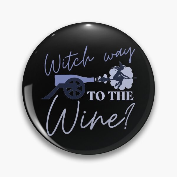 Item preview, Witch way to the wine? Funny Halloween wine drinking witch design. designed and sold by HROC.