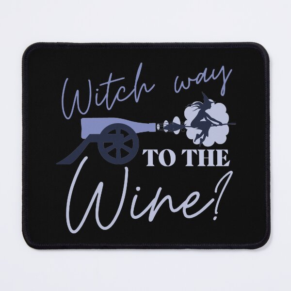 Item preview, Witch way to the wine? Funny Halloween wine drinking witch design. designed and sold by HROC.