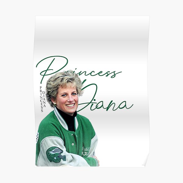 Princess Diana - The Philadelphia Eagles Jacket Art Board Print for Sale  by callmesewer