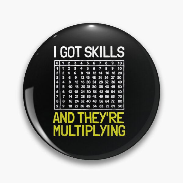 Item preview,  Got Skills Theyre Multiplying Colorful Graph Math Nerd designed and sold by lindafrances.