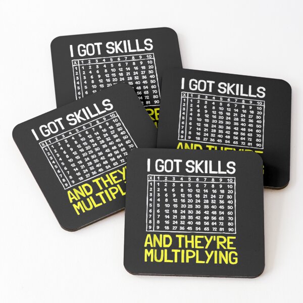 Item preview,  Got Skills Theyre Multiplying Colorful Graph Math Nerd designed and sold by lindafrances.
