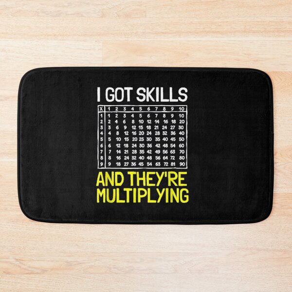 Item preview,  Got Skills Theyre Multiplying Colorful Graph Math Nerd designed and sold by lindafrances.