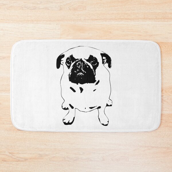 Item preview, Pug Funny Cute Dog Modern Art designed and sold by Elarex.