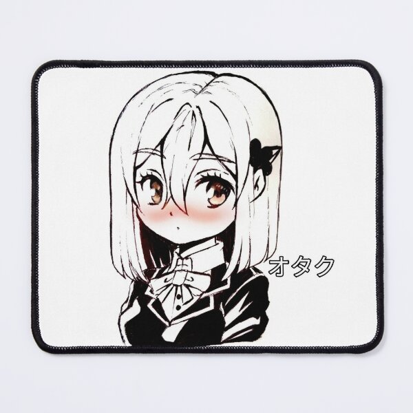 an anime girl shy cute beautiful simple Photographic Print for Sale by  NeveedahJafri