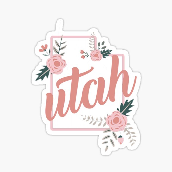 Utah Floral Sticker