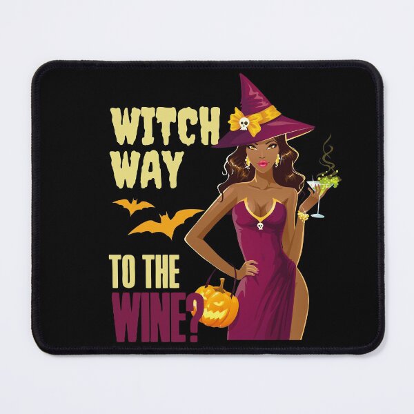 Item preview, Witch way to the wine? Funny Halloween wine drinking witch design. designed and sold by HROC.