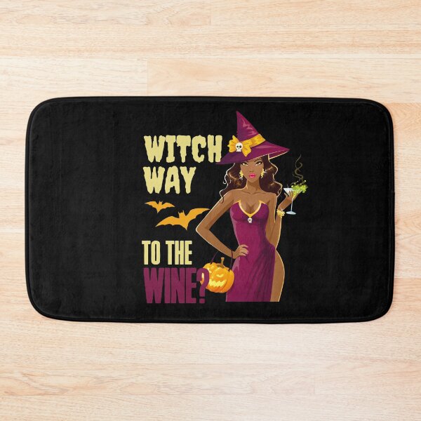 Item preview, Witch way to the wine? Funny Halloween wine drinking witch design. designed and sold by HROC.