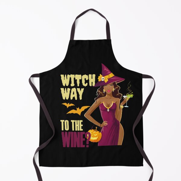 Item preview, Witch way to the wine? Funny Halloween wine drinking witch design. designed and sold by HROC.