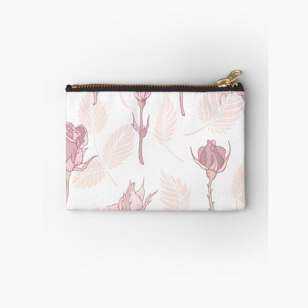 Item preview, Vintage Cottagecore Pink Roses with feather designed and sold by REApparelCo.