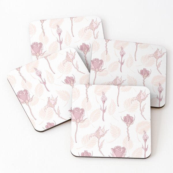 Item preview, Vintage Cottagecore Pink Roses with feather designed and sold by REApparelCo.