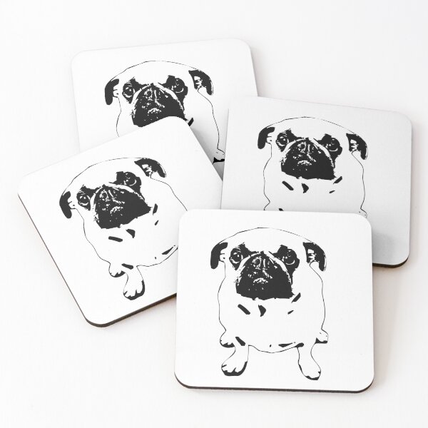 Item preview, Pug Funny Cute Dog Modern Art designed and sold by Elarex.