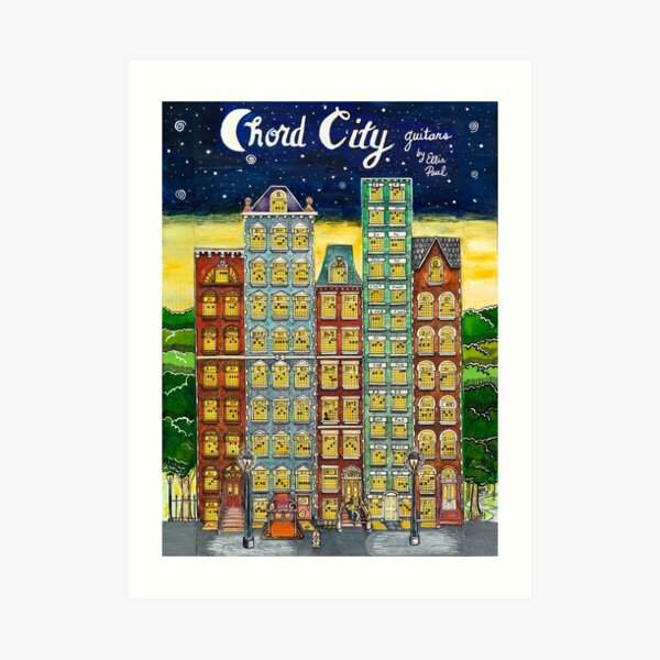 Chord City by Ellis Paul Art Print
