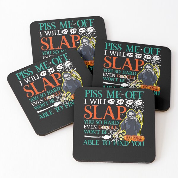 Item preview, Grim Reaper Piss Me off I Will Slap You So Hard Even Google Won’t Be Able to Find You T-Shirt, Halloween Skeleton Shirt, Halloween Shirt designed and sold by UrbanJupiter1.