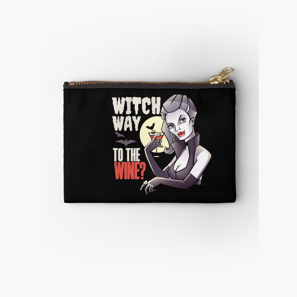 Item preview,  Witch way to the wine? Funny Halloween wine drinking witch design. designed and sold by HROC.