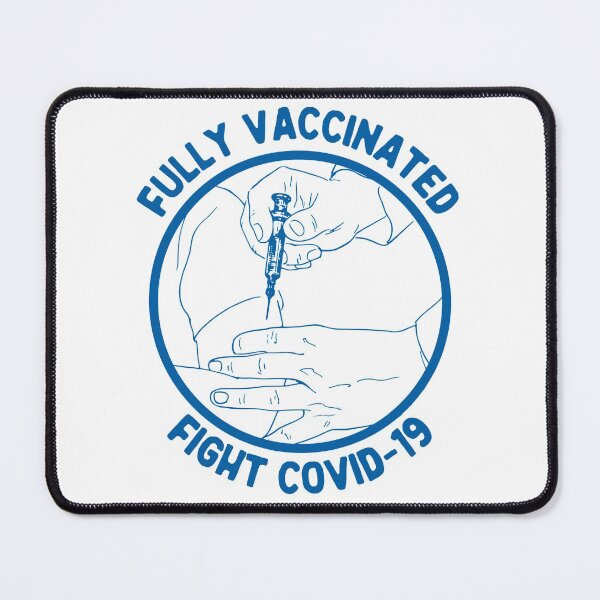 Item preview, Fully Vaccinated Fight Covid 19, Retro Vintage, Blue designed and sold by anghelapparel.