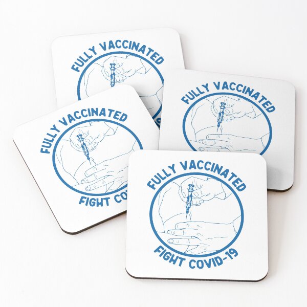 Item preview, Fully Vaccinated Fight Covid 19, Retro Vintage, Blue designed and sold by anghelapparel.