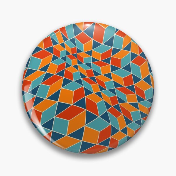 Item preview, Retro Inspired Kaleidoscope Cube Pattern designed and sold by bubblyshades.